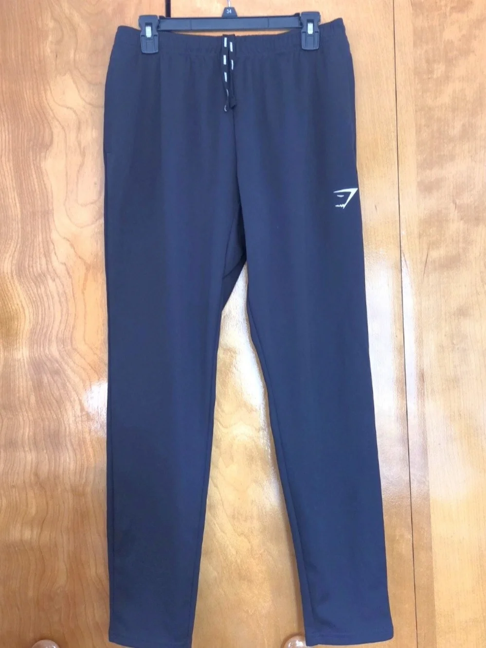 GYMSHARK Mens Sweatpants Joggers Black Size M